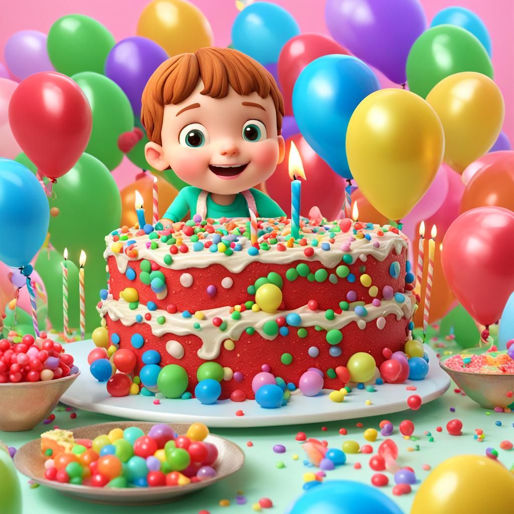 Cocomelon Style 3D Kid Birthday Party