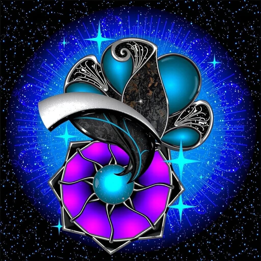 Surreal Glass Pillow Fight in Art Nouveau Style