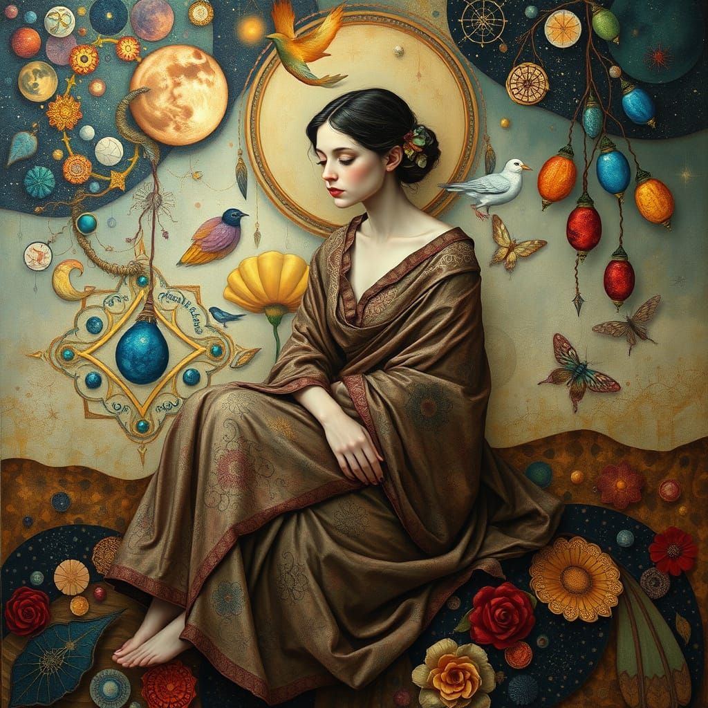 Ethereal Figure in Liminal Dreamscape