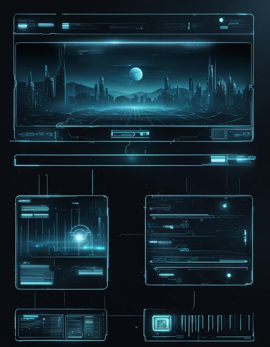 Futuristic Science Fiction Computer Interface
