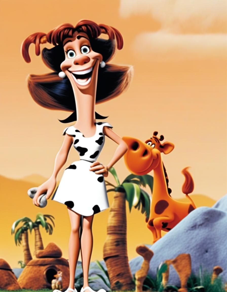 Julia Roberts as Wilma Flintstone Likeness
