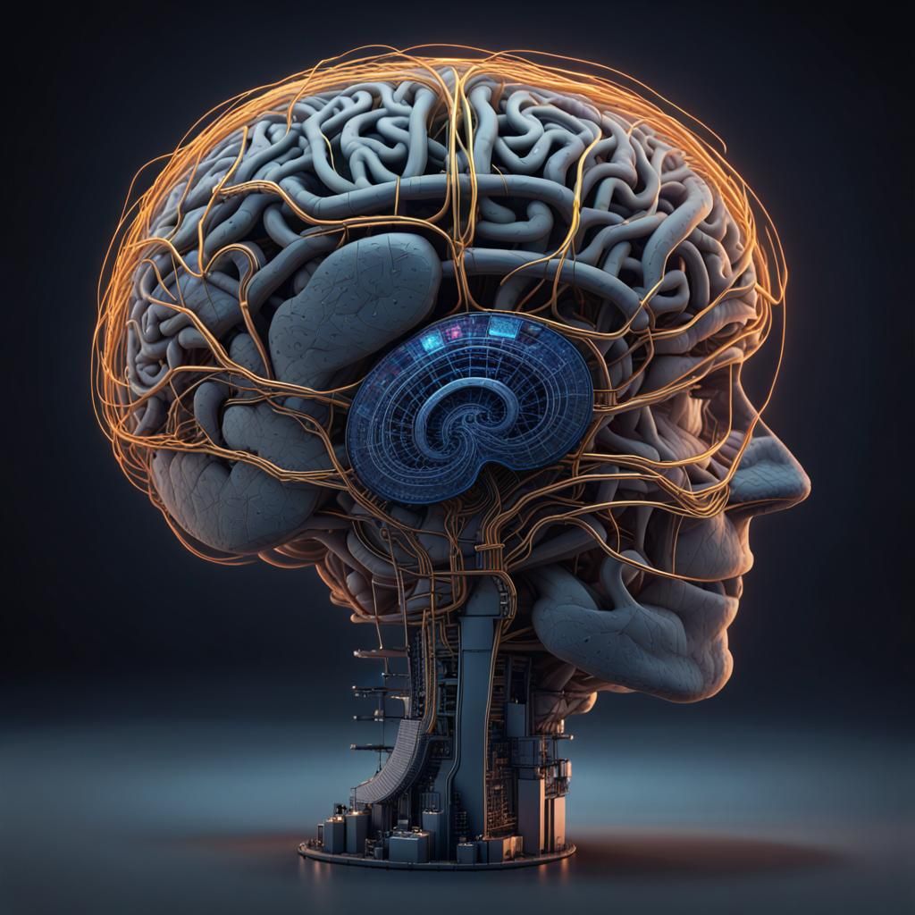 NFT Data Brain: AI Neural Network Concept