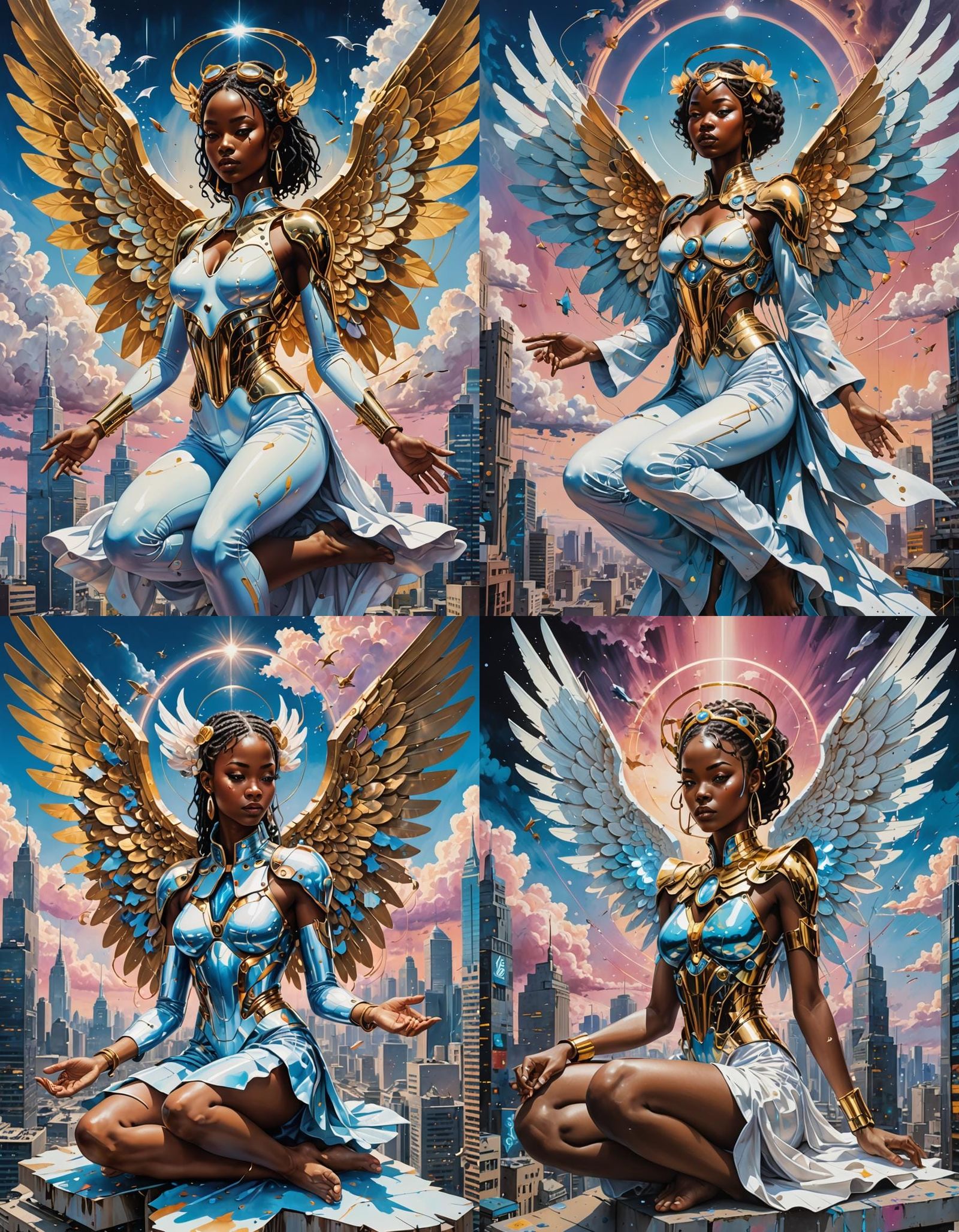 Chocolate Angel Golden Wings