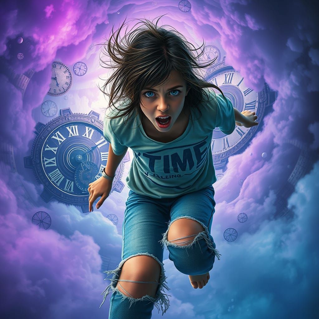 Timeless Descent in a Kaleidoscopic Vortex