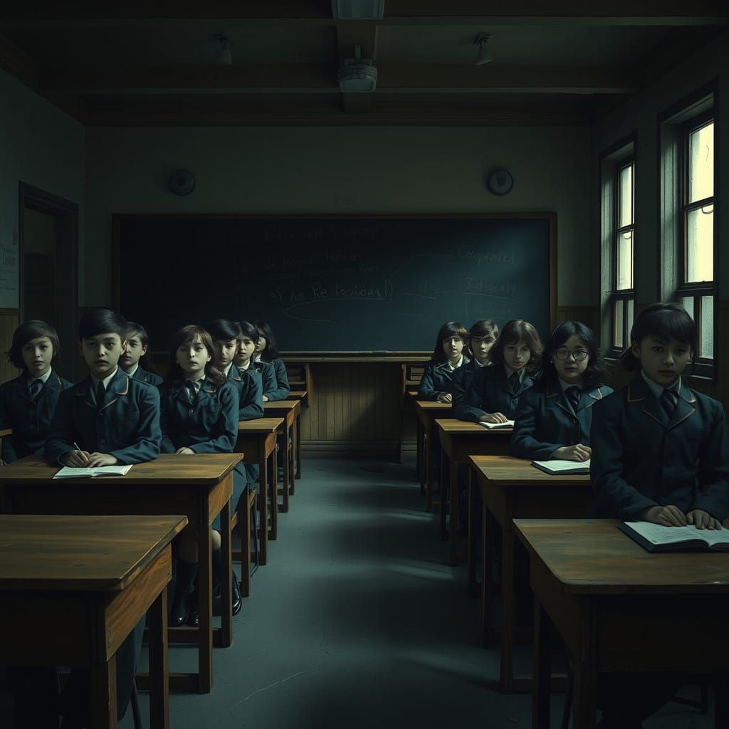 Students in Unison, Bound by Conformity and Curiosity