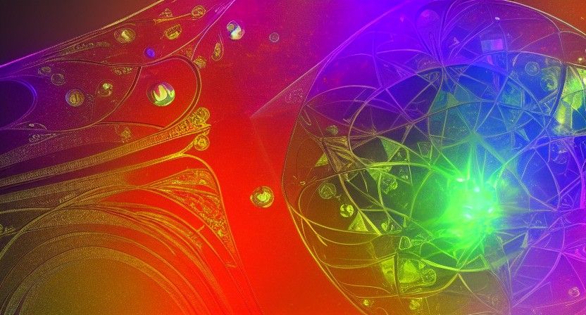 Resplendent Ephemerations in Abstract Art Nouveau Style