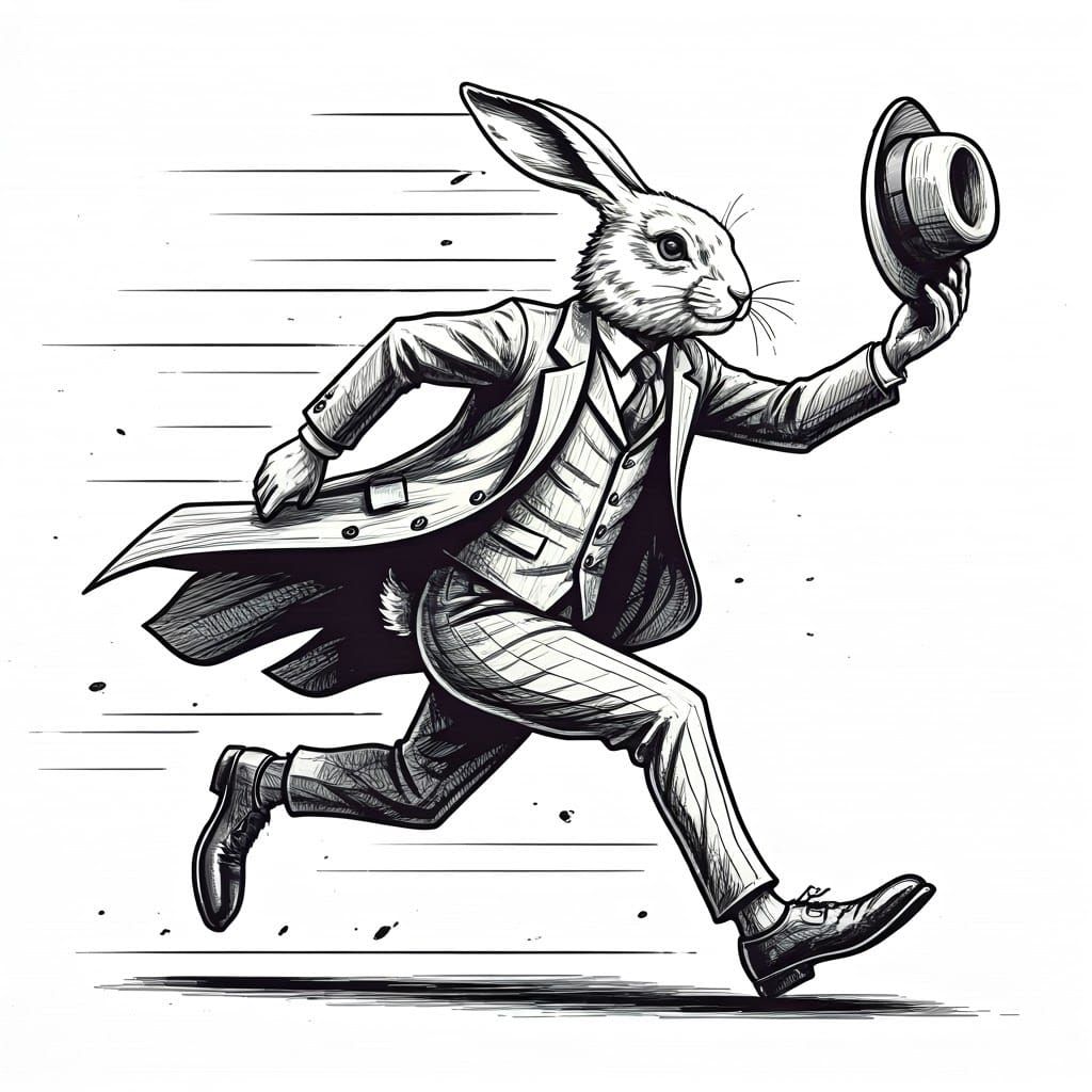 Dashing Rabbit in Elegant Suit