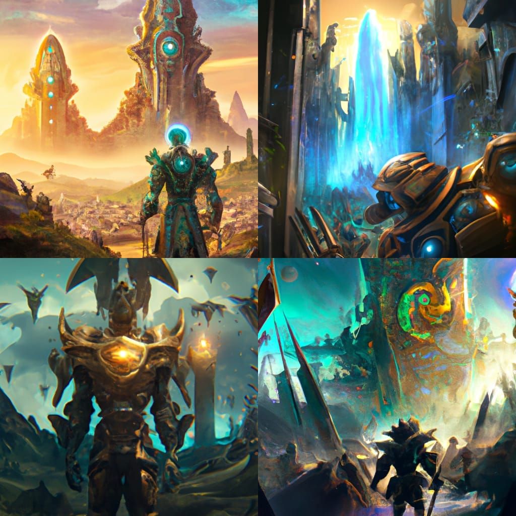 Fantastical Detailed Matte Painting in Cosmic Style