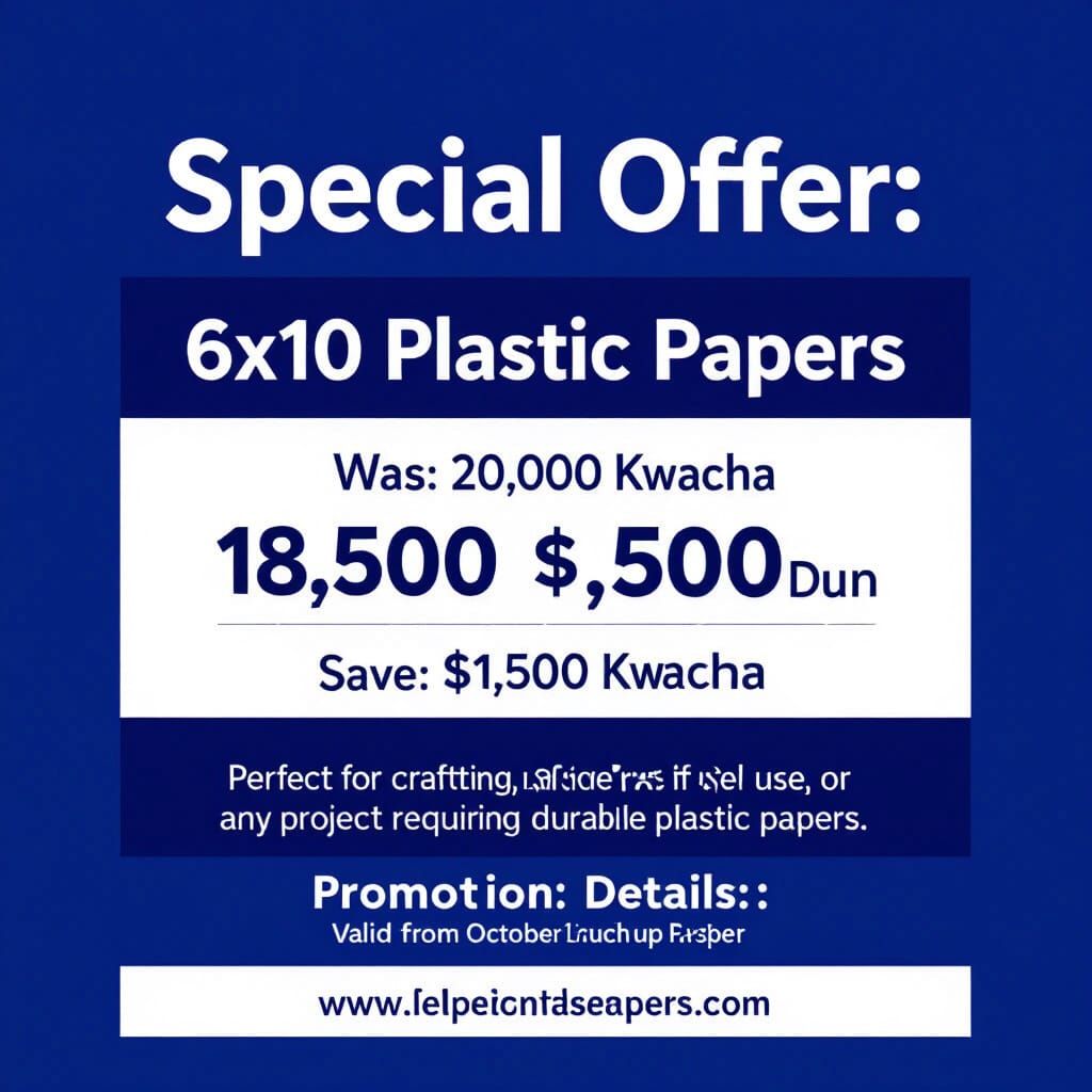 Special Offer: 6x10 Plastic Papers Promotion