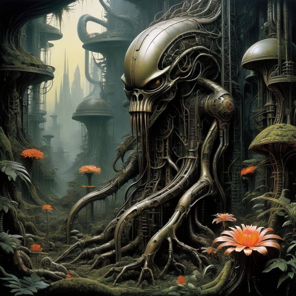 Cyberpunk Jungle Dreamscape