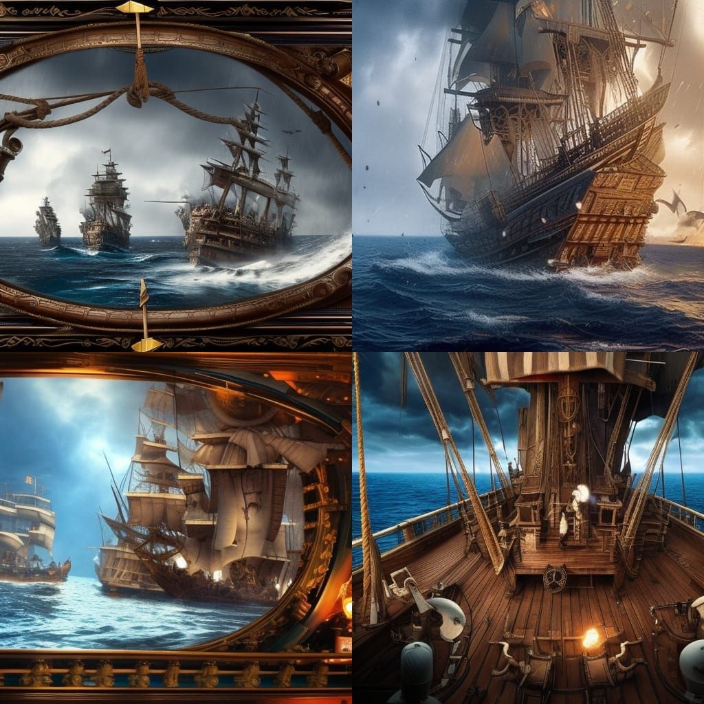 Pirate Ship Battle Below Deck: Epic Cinematic Scene