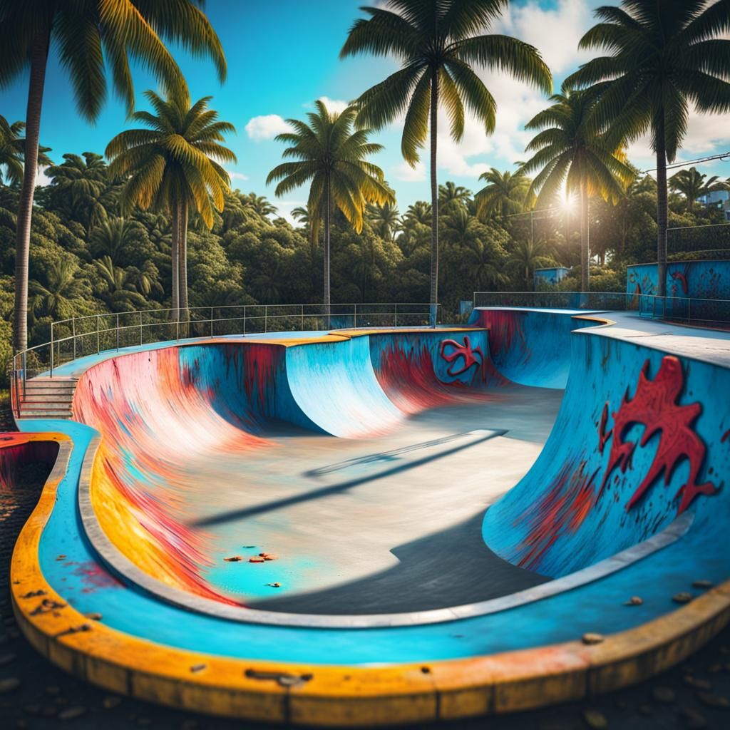 Tropical Island Skatepark in Ultra Quality