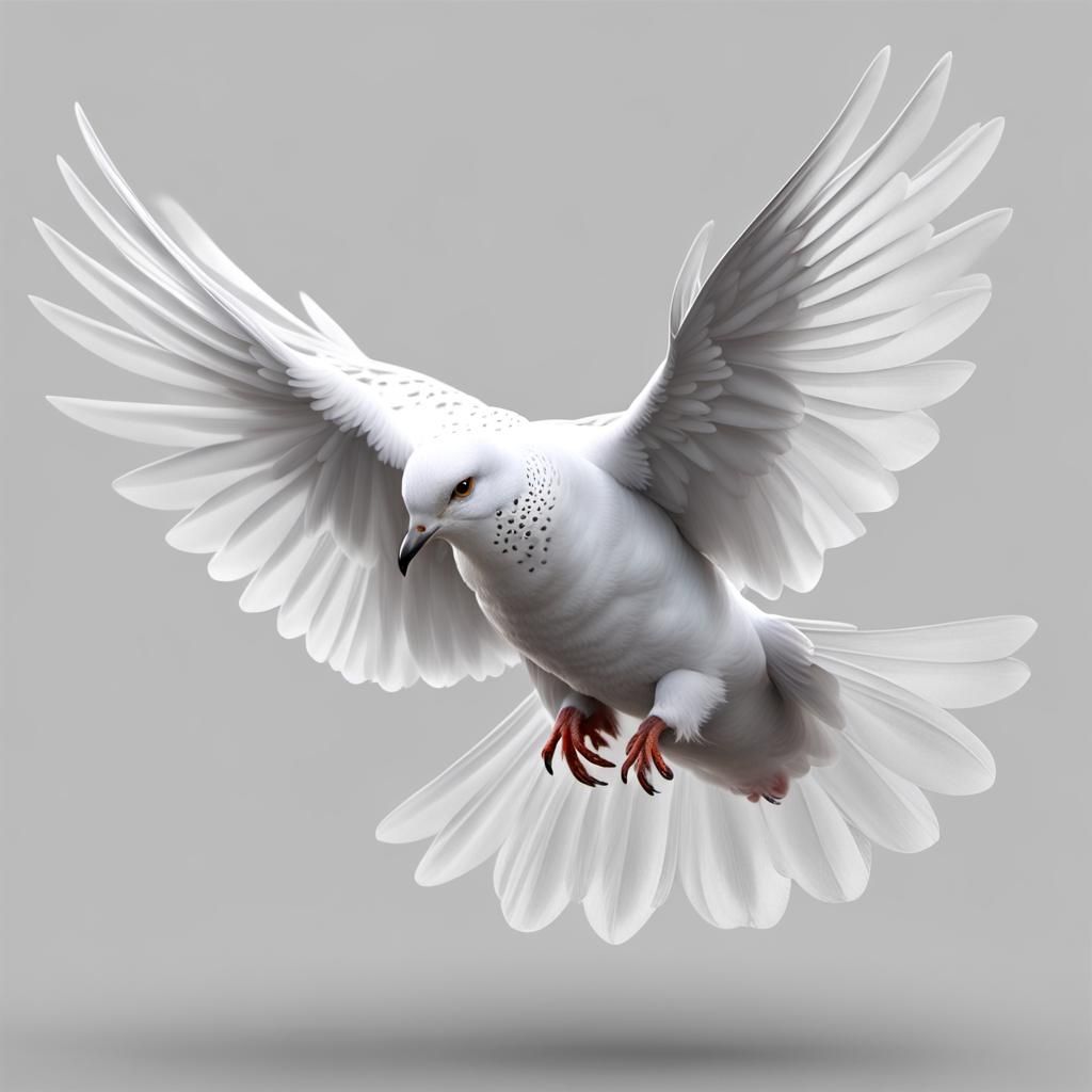 Beautiful Realistic Dove in 16K Quality