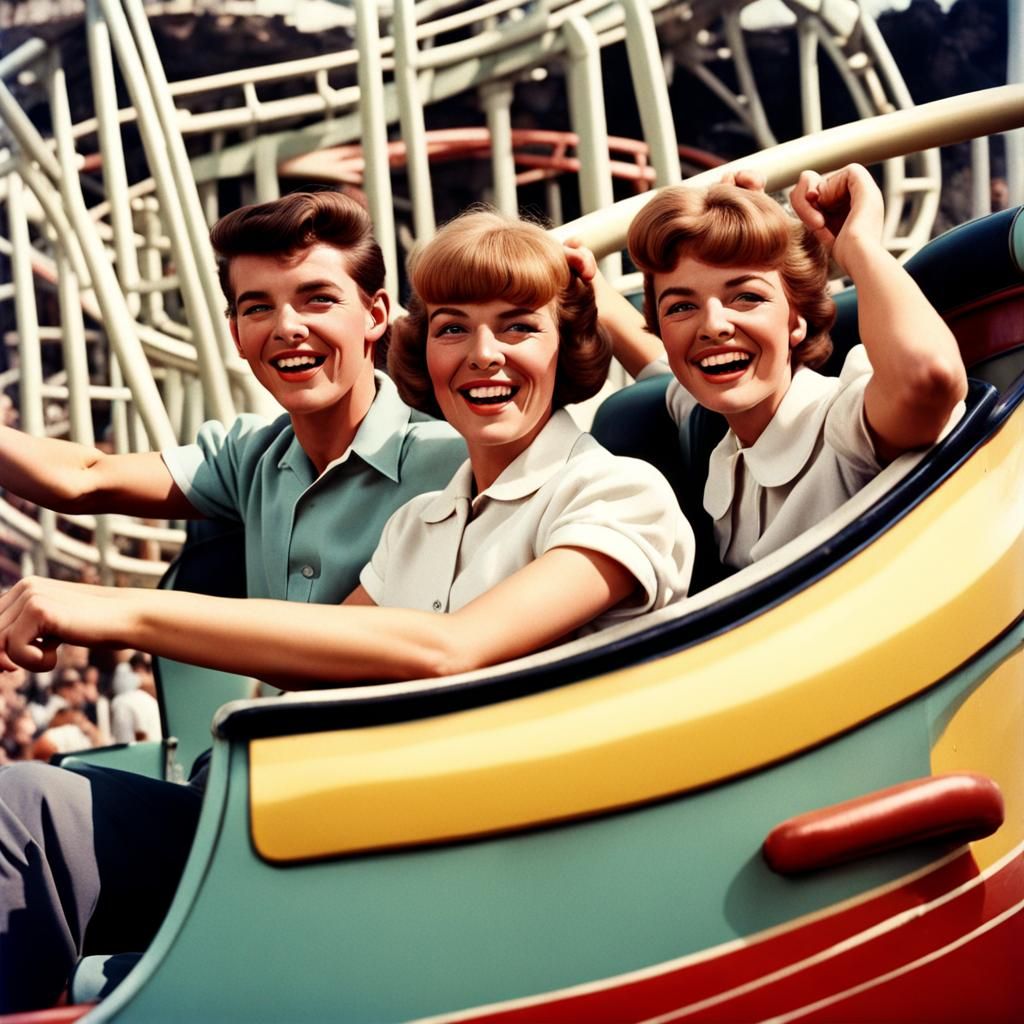 1960s Disneyland Roller Coaster Ride