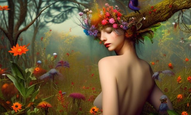 Transhumanist Woman in Mycelium Network: a Magic Realism Por...