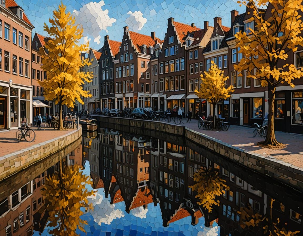 Utrecht Canal in Autumn