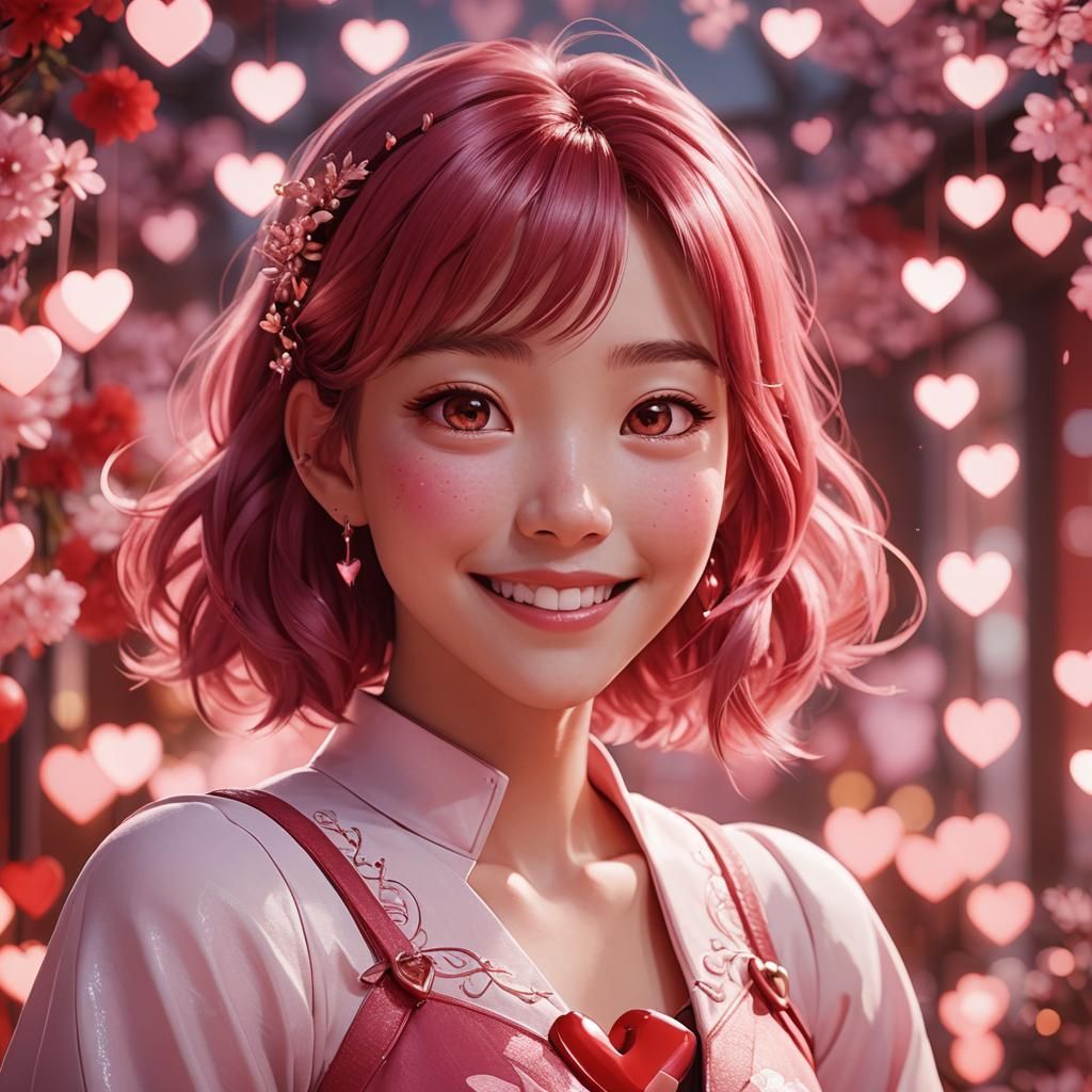 Joy From Inside Out, Anime 3D Concept Art