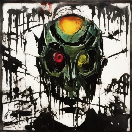 Rorschach in Rococo-Horrorcore Style