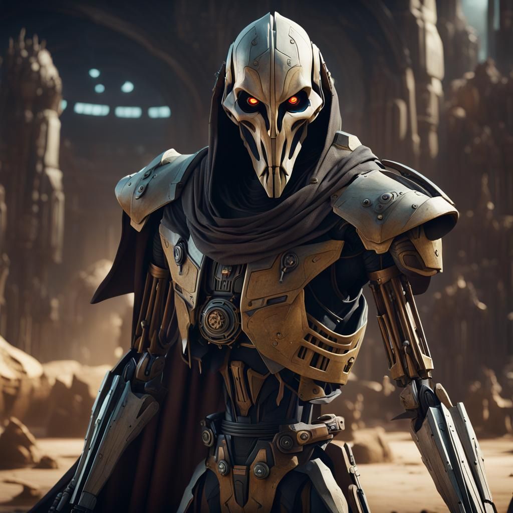 Detailed Matte Painting of General Grievous