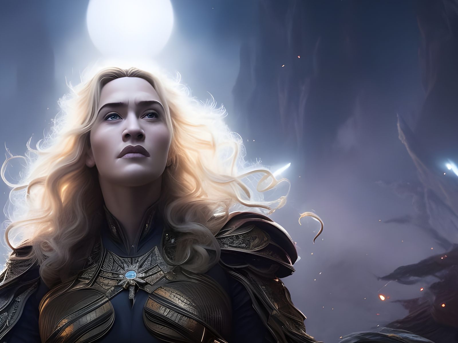 Goddess of Light Portrait in Granov Avon Style