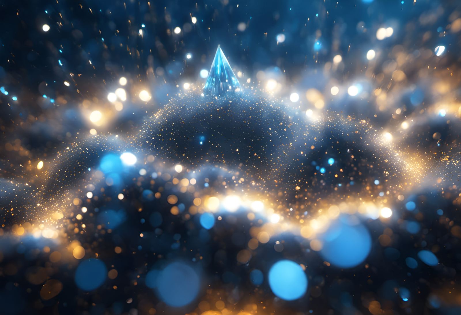 Dreamlike Abstract World with Radiant Light Rays