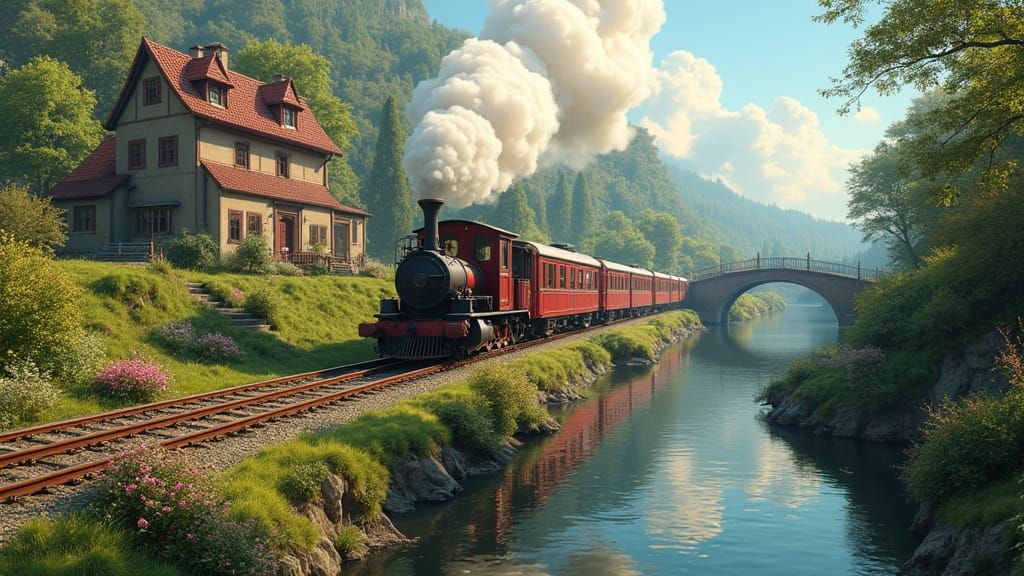 Balade en train , vous venez ??