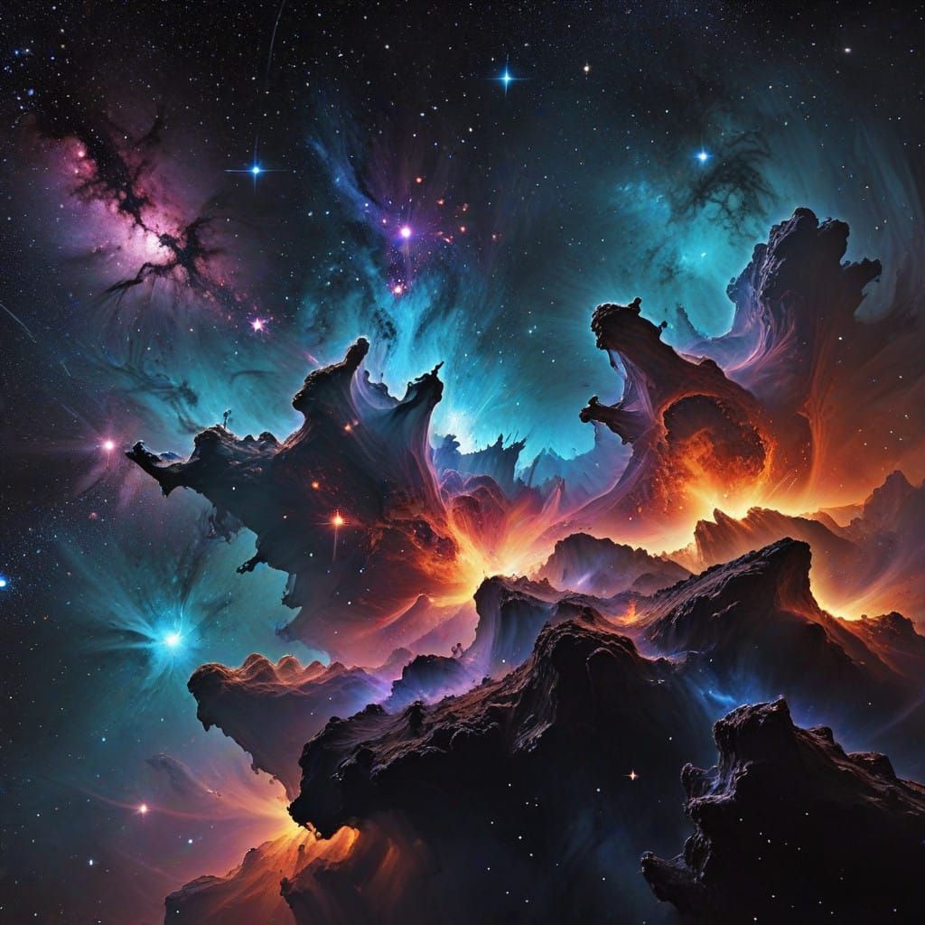 Cosmic Nebula with Pulsar Light