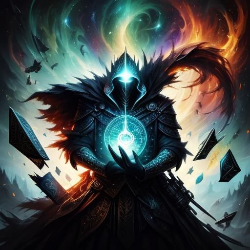 Ethereal Portal Scene in Whimsical Style