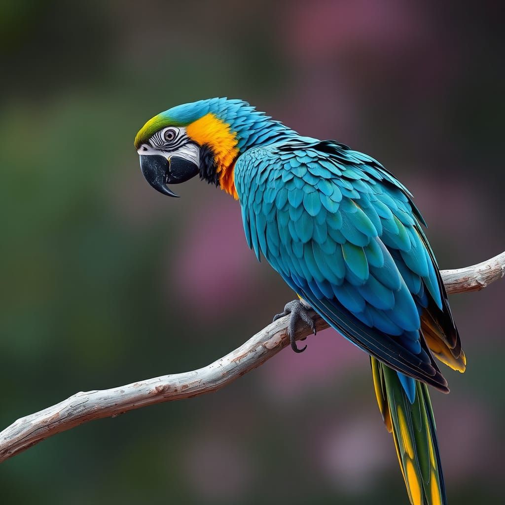 Striking Macaw Portrait in Natural Light