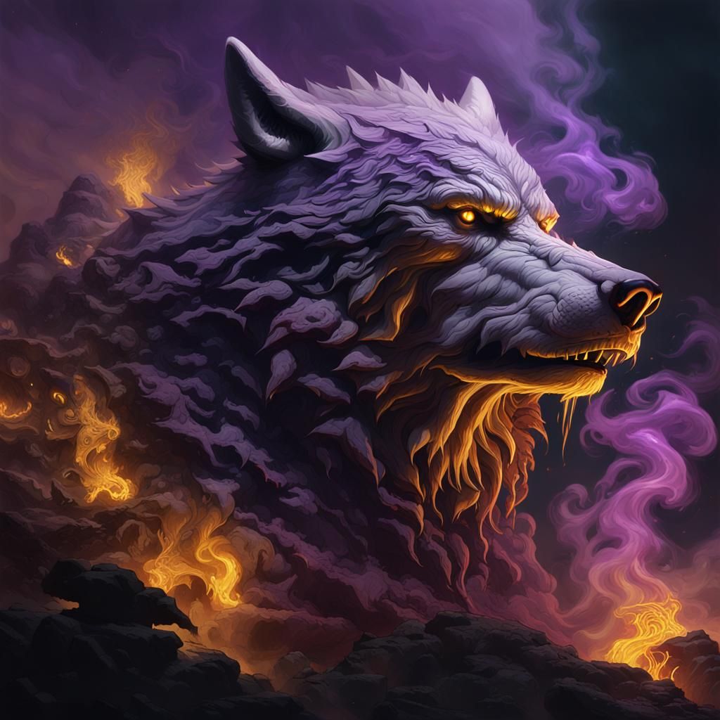 Smoke Wolf: Dark Fantasy Concept Art