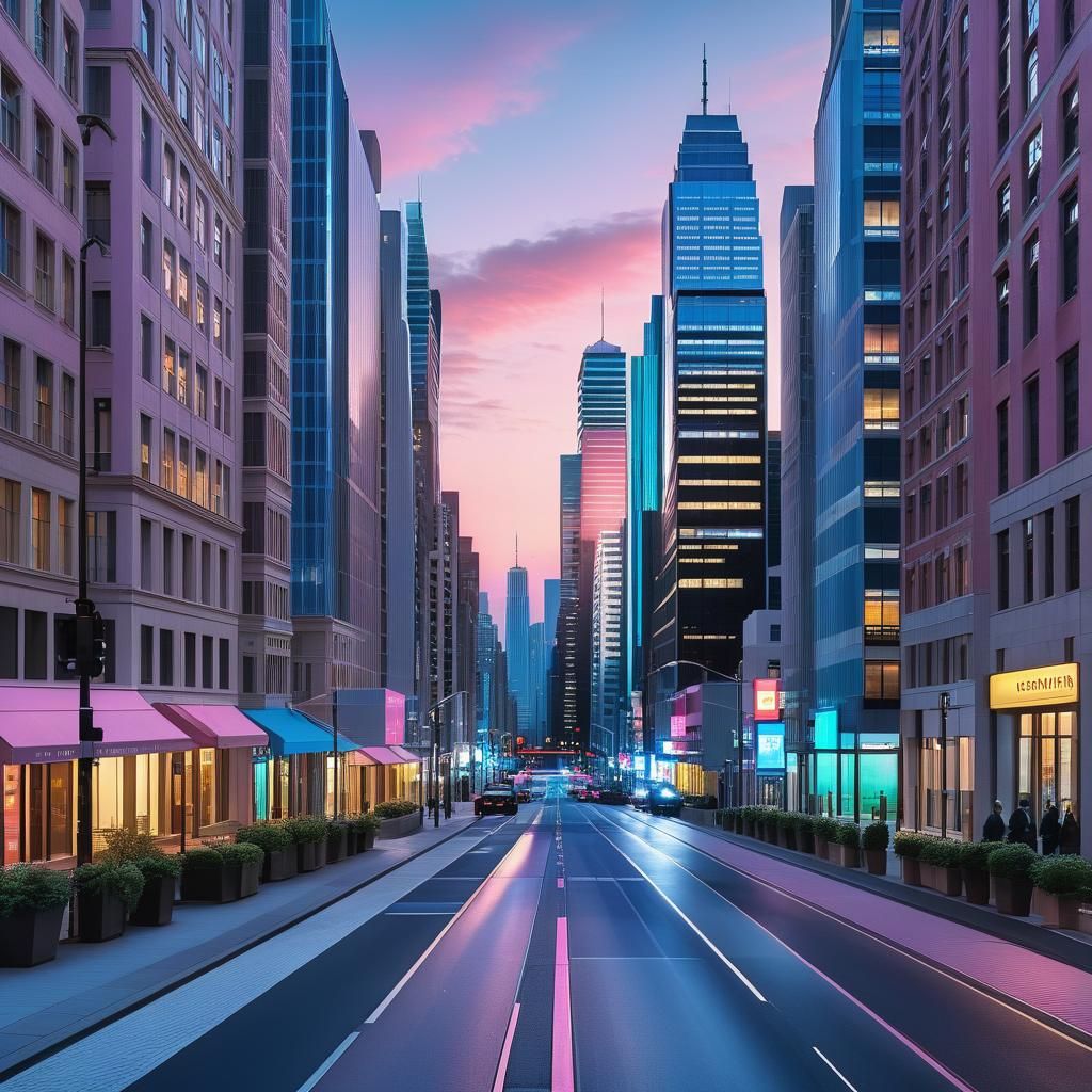 Dawning Tranquility: A Realistic Glimpse of Urban Serenity a...