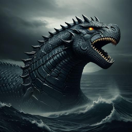 Hyperrealistic Jormungandr in High Definition