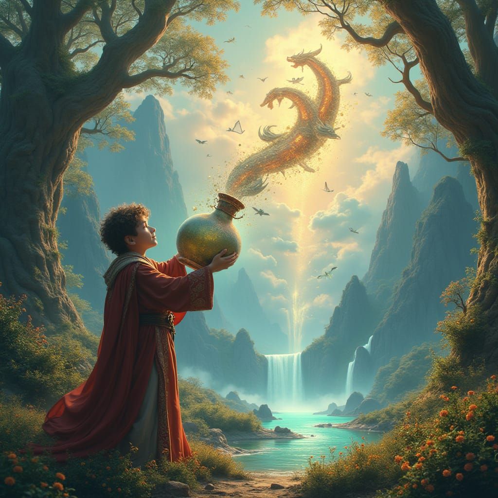 Wizard Uncorks a Fantasy Landscape