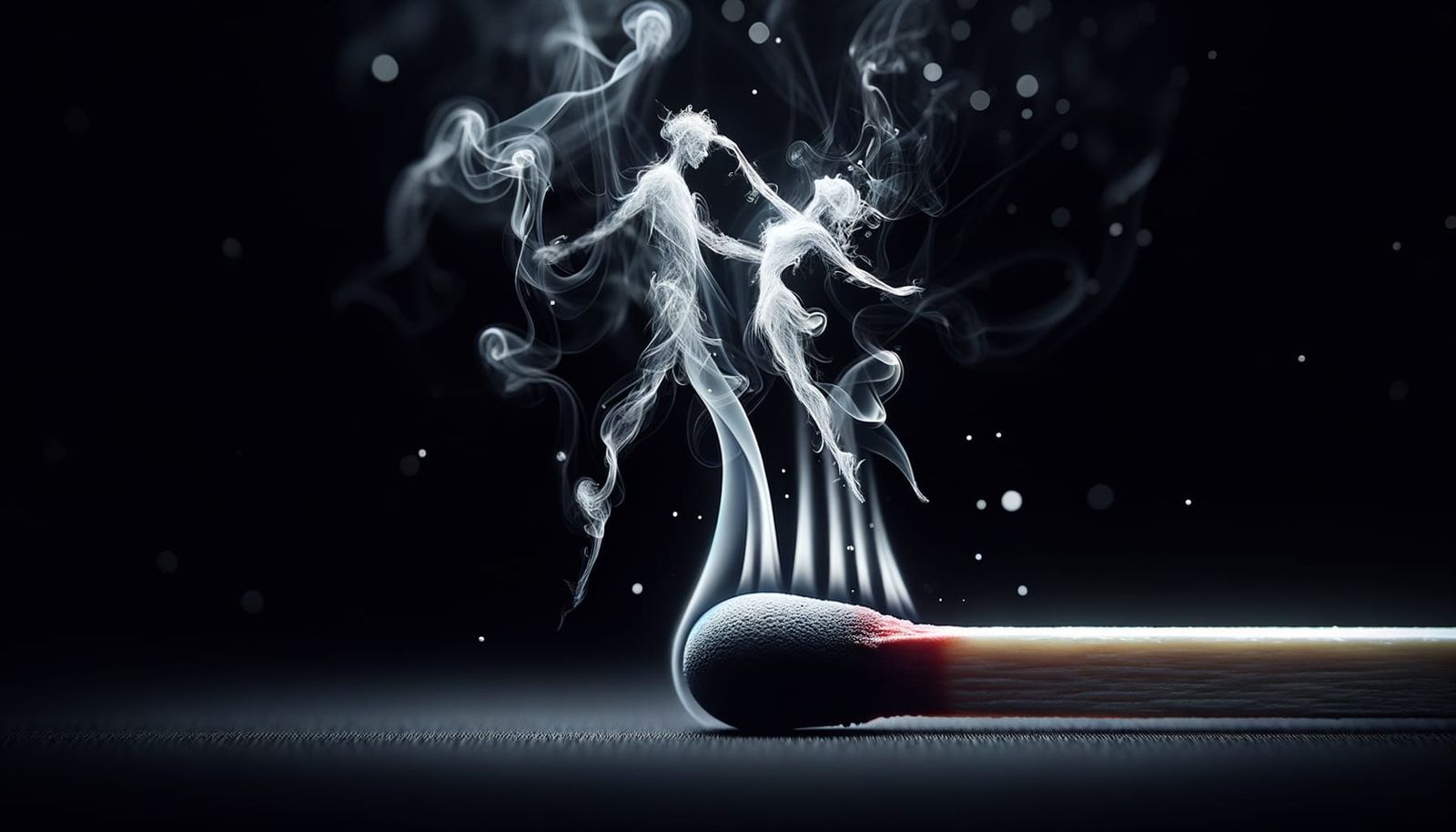 Ethereal Dancers Ascend From Smoke in High-Quality Rendering