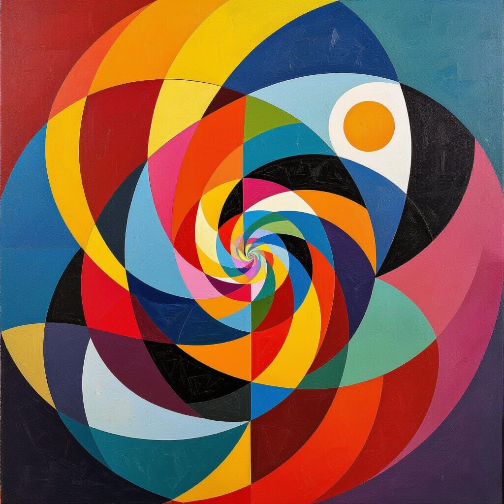 Kaleidoscopic World in a Modern Art Style