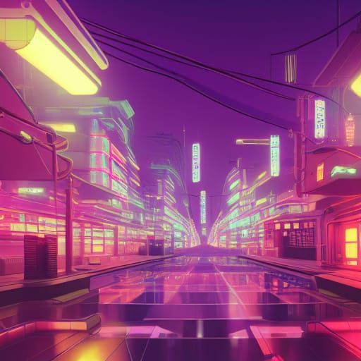 Lofi Sci-Fi Tokyo Portrait in 4K Resolution