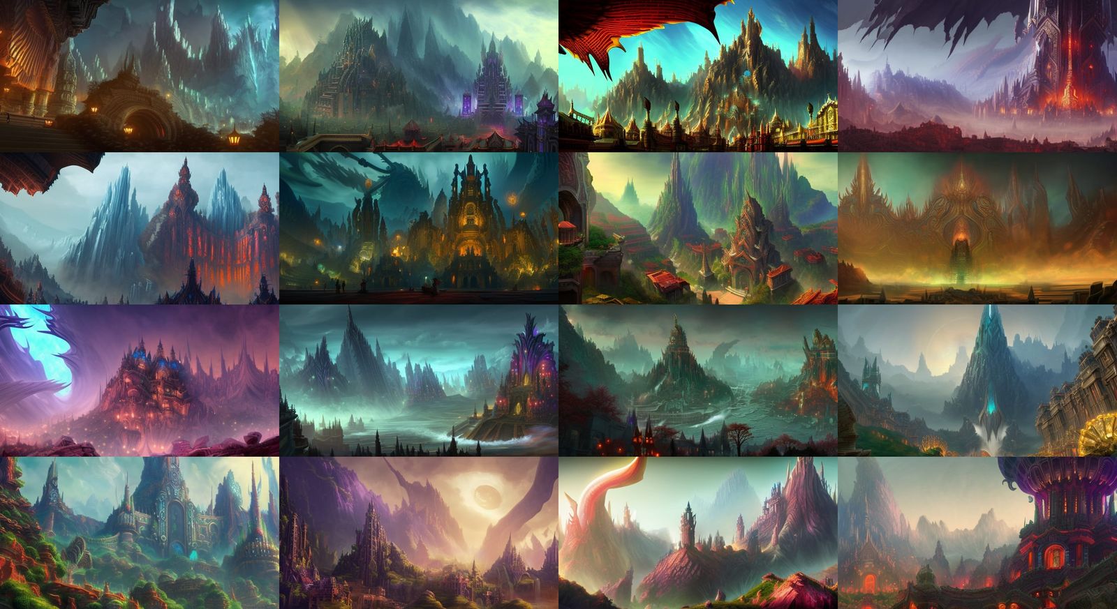 Dalaran City: Draconic Architecture in Sci-Fi Style