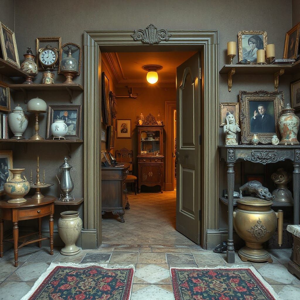 Whimsical Doorway to a Bizarre Wonderland