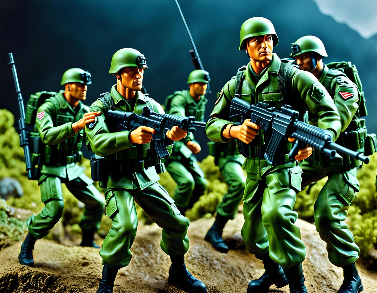 G.I. Joe Action Figures in Epic Battle