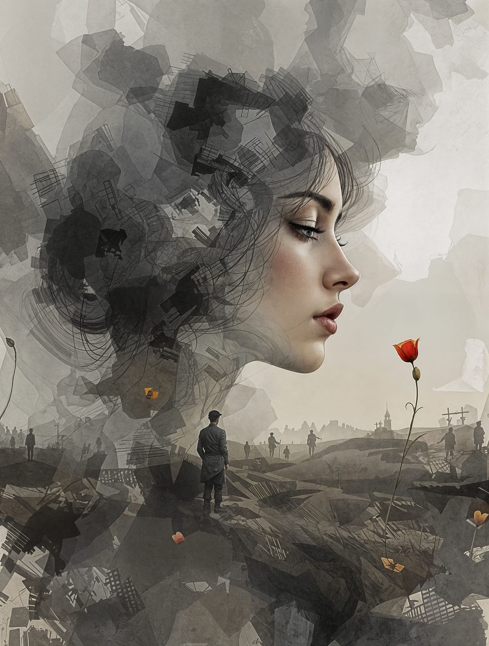 A Young Soul Lost in Memories of War