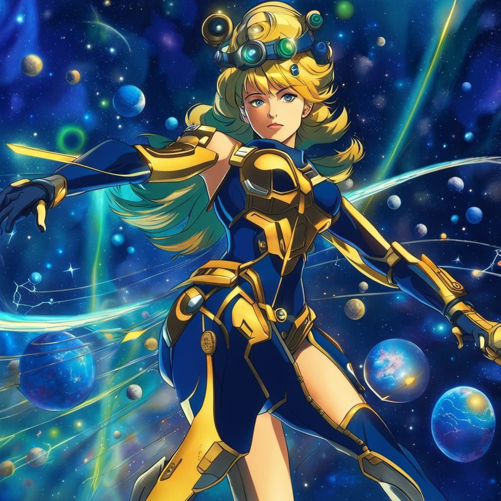 Anime Portrait: Dutch Woman as Cosmic Entity