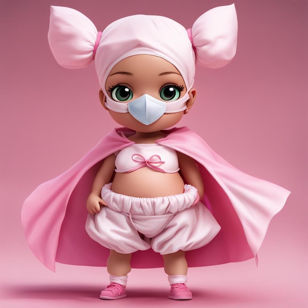 Superhero Baby Girl Ready for Action