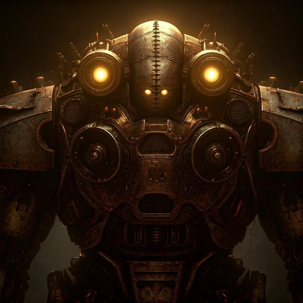Steampunk Mechanical Monstrosity in Cinematic 3D Render