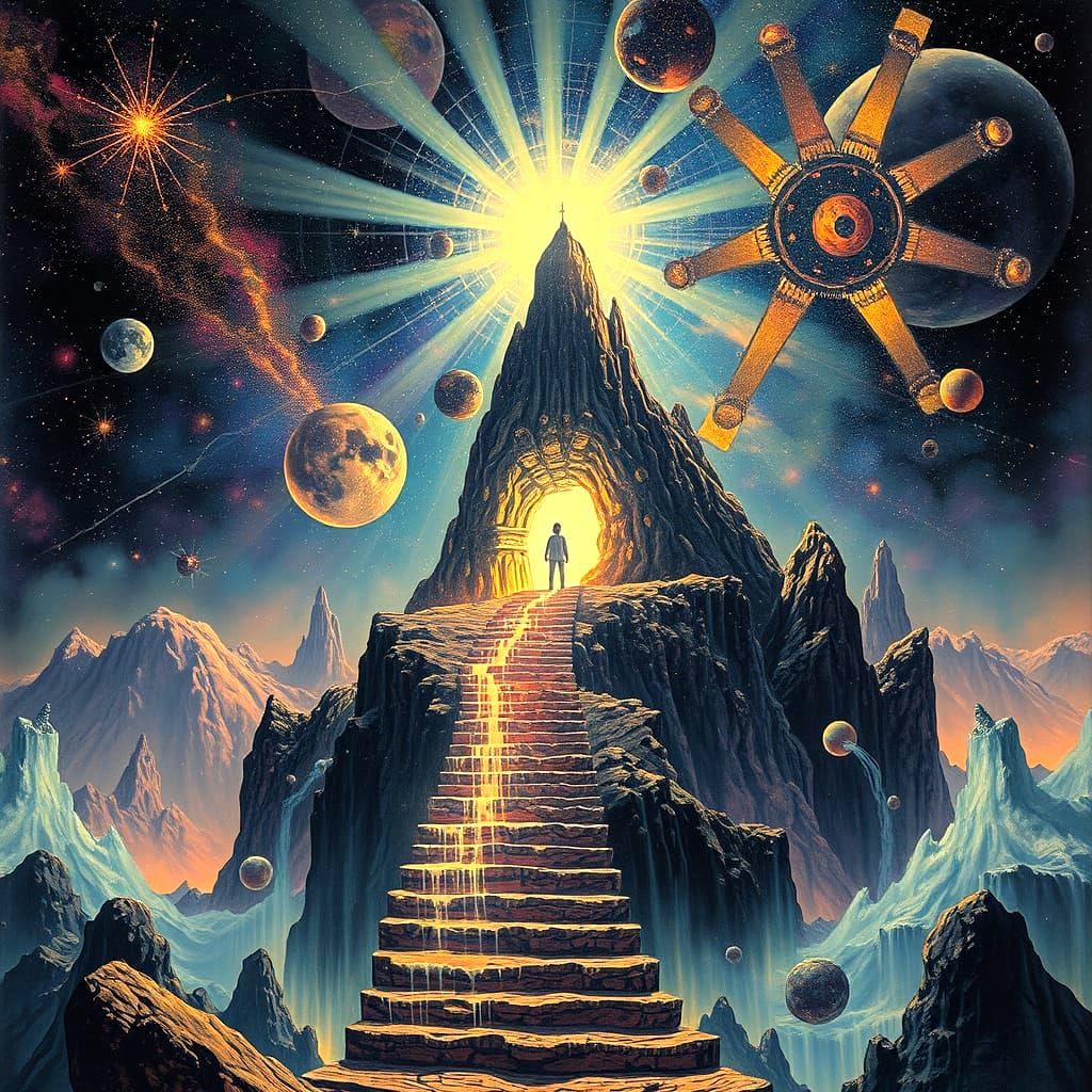 Otherworldly Light Being on Alien Planet