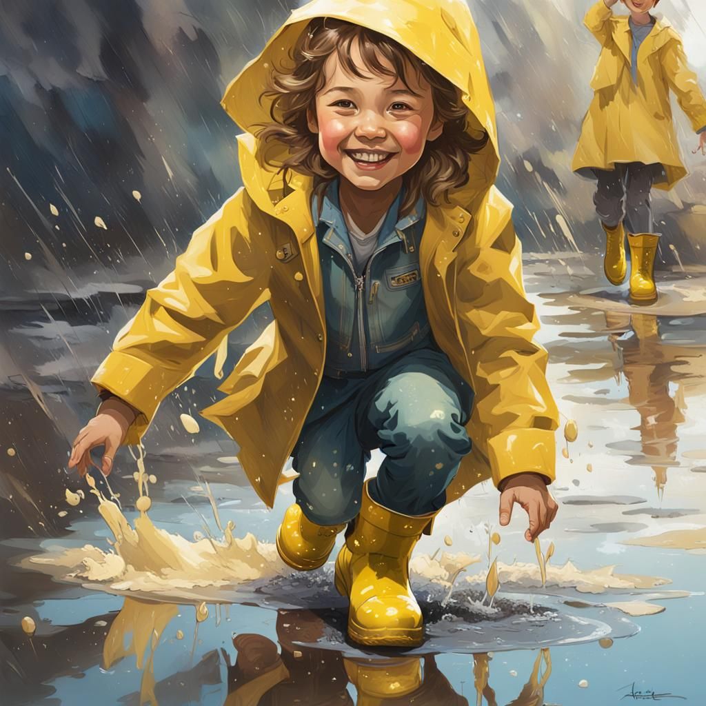 "When life throws you a rainy day, play in the puddles."