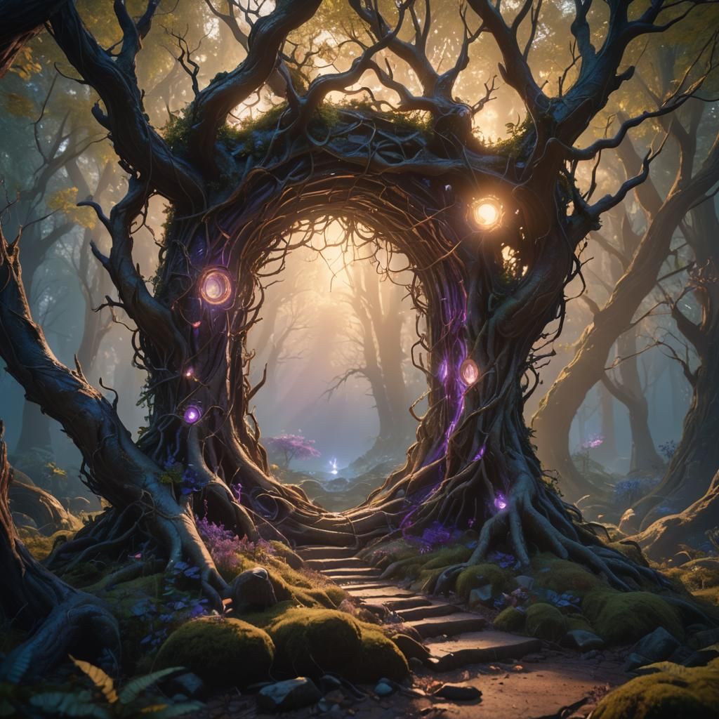 Mystical Forest Portal Concept Art
