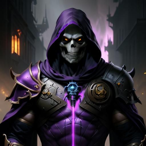 Skeletor: Dark Fantasy Concept Art in 8k