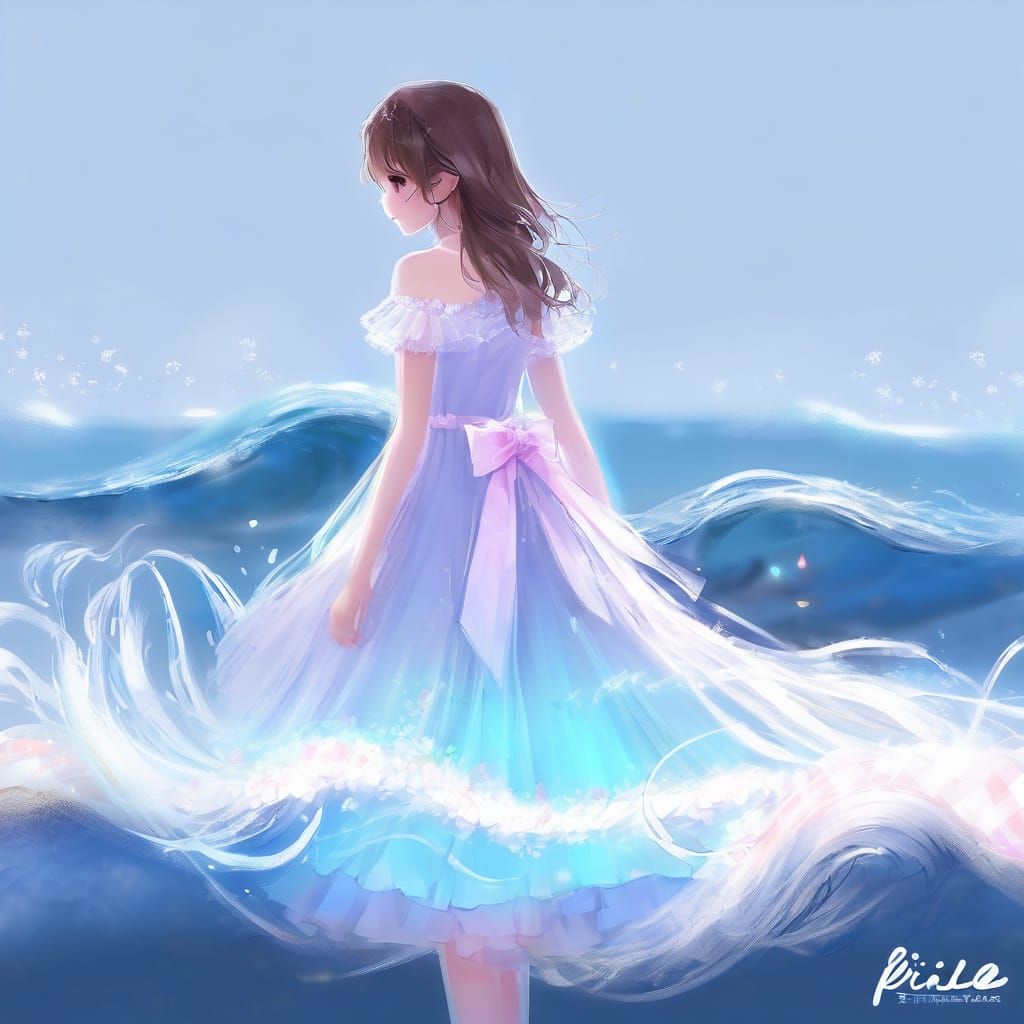 Anime-Inspired Digital Art with Fluffy Brushes and Vibrant A...