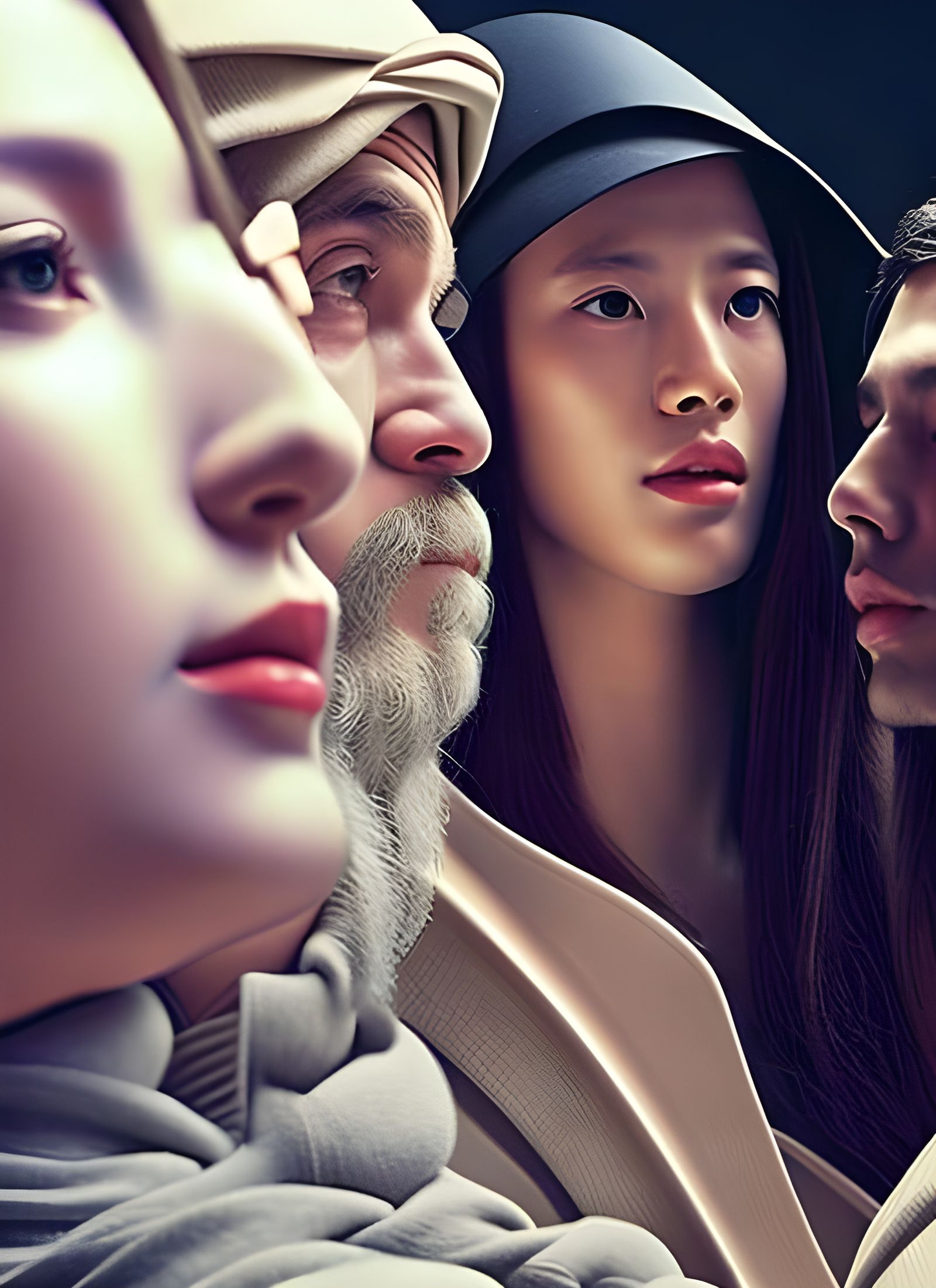 Cafe Society: A Photorealistic Portrait in Soft Light