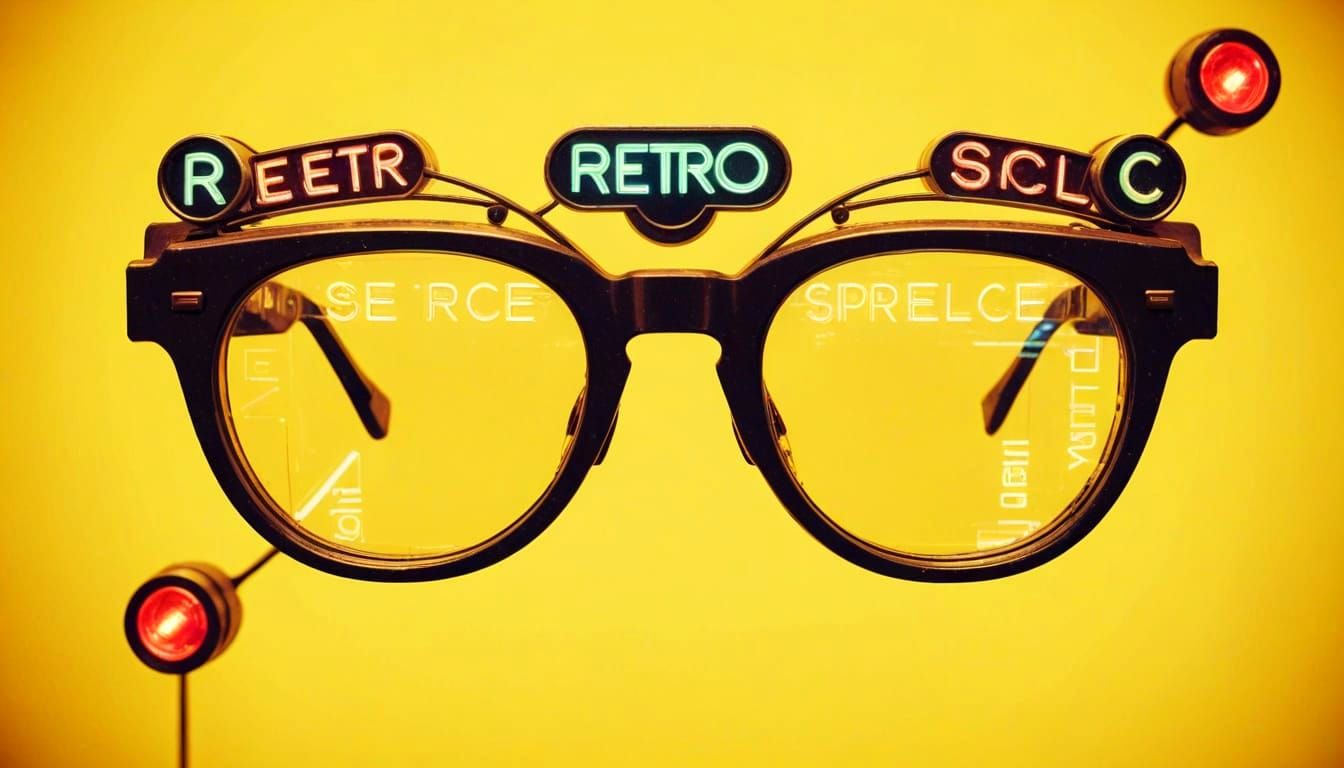 Retro Spectacle: Vintage Letter Art